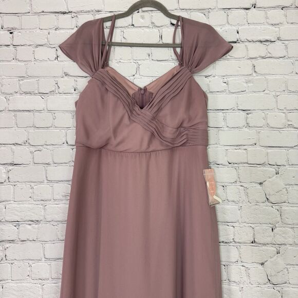 NWT Birdy Grey Womens Spence Convertible Bridesmaid Dress XXL Dark Mauve Wedding - Picture 5 of 16